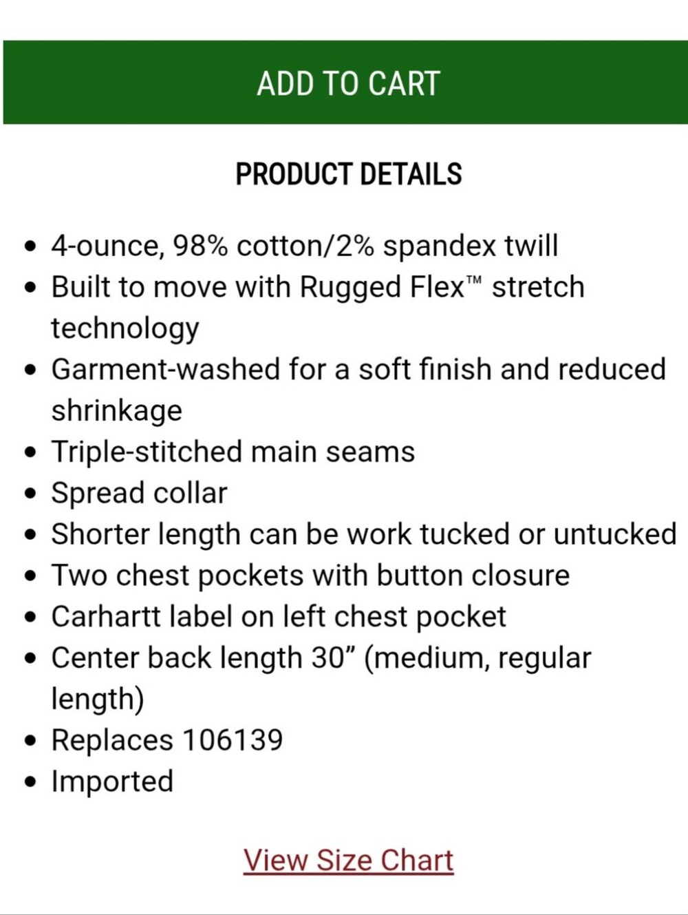 Carhartt "Rugged Flex Relaxed Fit Lightweight Short Sleeve Plaid Shirt" Blue L - Picture 10 of 11